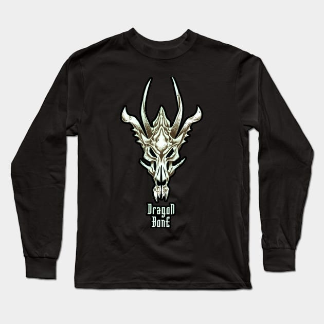 Dragon Bone Long Sleeve T-Shirt by Zeleznik